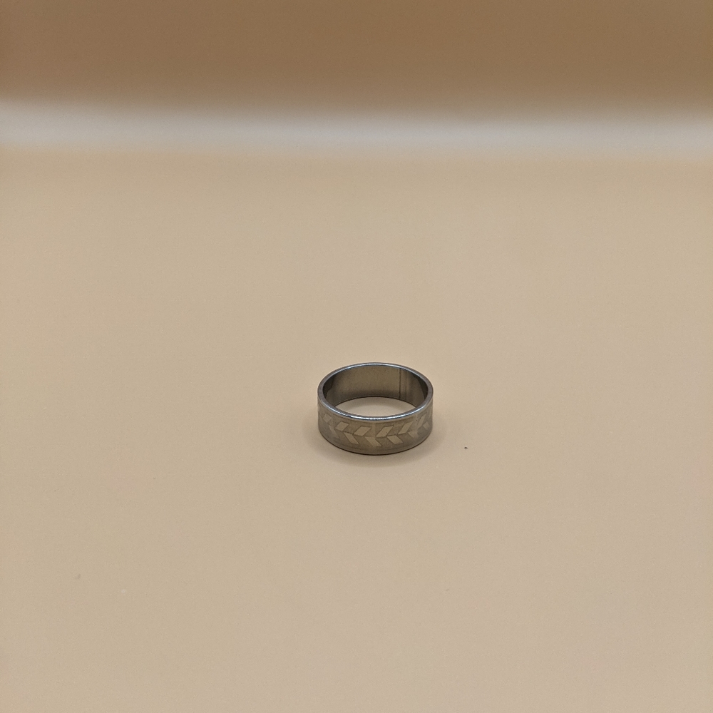 Stainless Steel Handmade Ring - Size 6